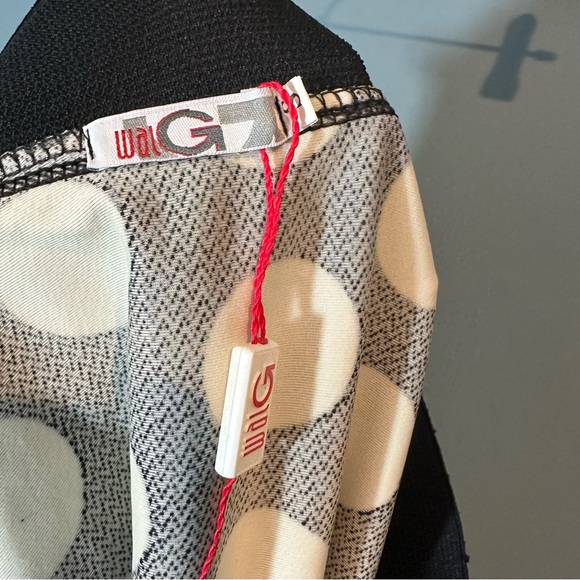 Wal G Skater Mini Skirt in Black/White Polka Dot - Picture 6 of 7